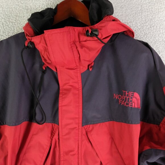 The North Face ATG Jacket Mens Small Red Blue Winter Shell Ski Nylon Hooded - Picture 2 of 10